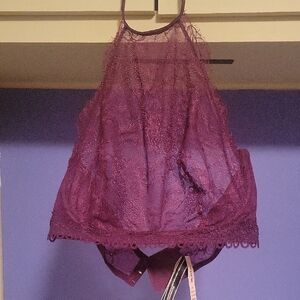 Victoria's Secret Deep Purple Lace Bra